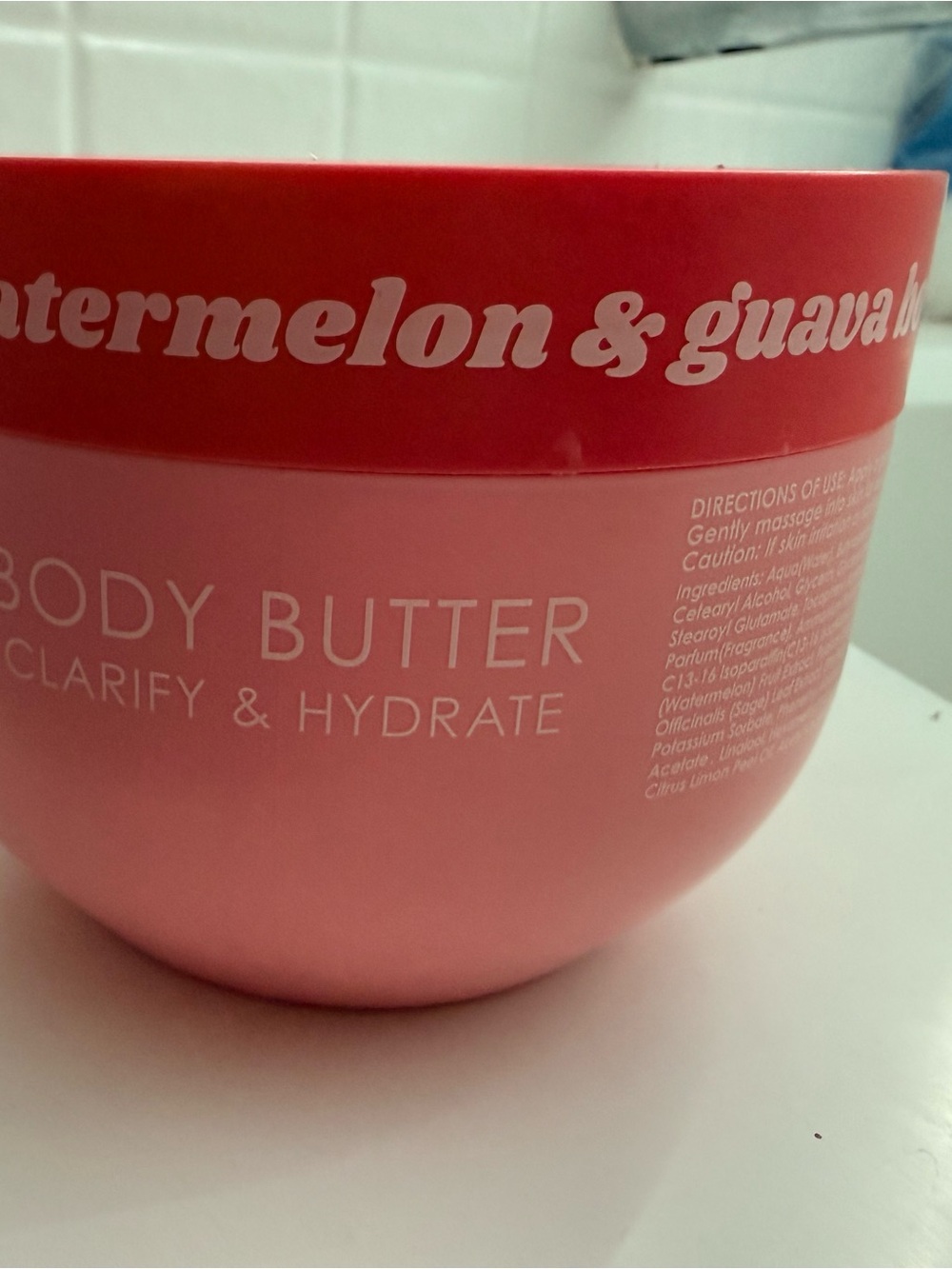 Watermelon & Guava Body Butter Moisturizer - Pink